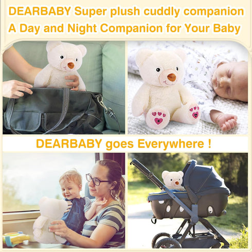 DEARBABY Baby Sleep Soother, Newborn Essentials, Baby Christmas Girl Gifts, Sound Machine for Nursery, Help Kids Go