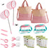 ROBOTIME 2-Person Bug Catcher Kit for Kids - Complete Pink Outdoor Explorer