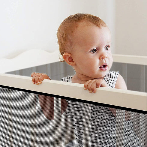 JIFTOK Baby Gate for Stairs, 10ft L x 2.66ft H, Mesh Netting Safety Net for Indoor & Outdoor