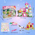 Castle STEM Building Toys for Girls Ages 6-12, VINTOP 1000PCS Pink Princess Castle Carriage Playsets