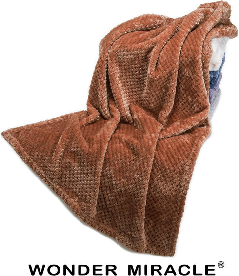 Fuzzy Blanket for Baby Girl or Boy, Soft Warm Cozy Coral Fleece Toddler Receiving Blanket for Crib, 28Wx40L