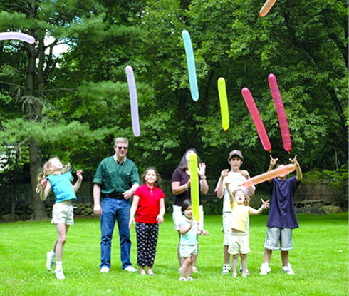 100pcs Colorful Giant Rocket Balloons with Two Air Pumps for Parties