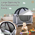 Crib Tent, Pop Up Safet Crib Net to Keep Baby from Climbing Out, Breathable & Skin-Friendly Mesh Crib Cover, Strong