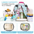 Backpack, Pack LitBear Diaper Bag Large Capacity Multifunction Nappy Bags, Waterproof Baby Bag Floral Insulated Sturdy