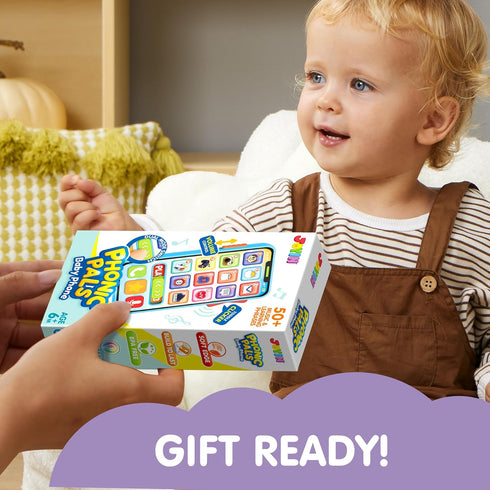 JOYIN Baby Toys 6-12 Months, Cell Phone with 4 Game Modes & 50+ Music Phrases, Educational Toys for Toddlers
