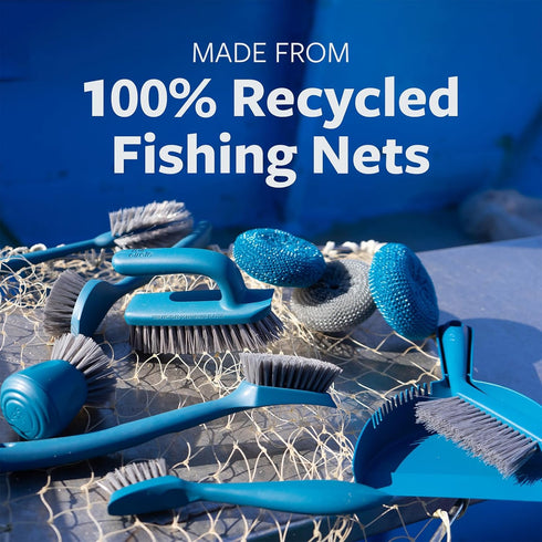 Pack 100% Full Circle Clean Ocean, Variety Dish Brush - Dish Brush, Bottle Brush, and Heavy-Duty Scrub Brush