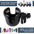 W4W Universal Stroller Cup Holder – Adjustable Clamp for Any Bike, Walker, Wheelchair, Car