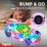 Light-Up Transparent Car Toy for Kids - Bump and Go with Colorful Gears, Music & LED Effects, Great Gift
