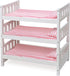 Badger Basket Pink Stripe Convertible Doll Bunk Bed with Storage Baskets & Personalization Kit for 20 inch Dolls
