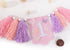 BASCT 1st Butterfly Birthday High Chair Banner - Fairy Pink and Purple Tassel, Spring Decoration for Girls (Highchair