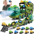 IHAHA 10 in 1 Dinosaur Truck Toys with 9 Dino Cars for