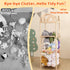 JOLLITO Stuffed Animal Storage Organizers,Large Capacity Wooden Cute Plushies Toy Zoo Holder and Storage for Toddler