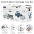 Sweet Jojo Designs Construction Truck Boy Small Fabric Toy Bin Storage Box Chest For Baby Nursery or Kids Room - Grey