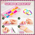 3200pcs 5-12 P&C Beads for Bracelet Making Kit for Girls Ages with Storage Tower - Bulk Rubber Band Clay & Pony Beads