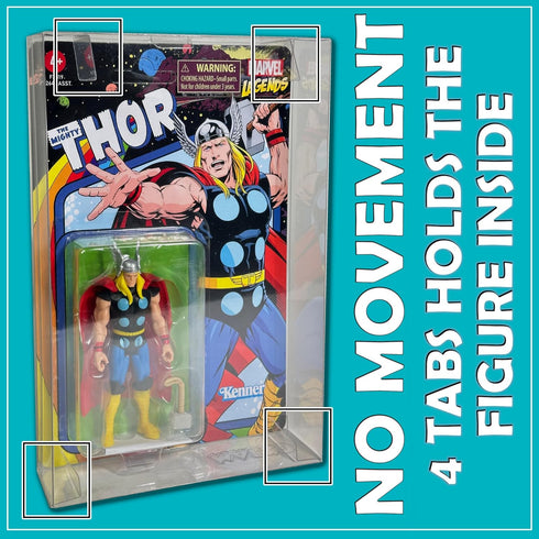 MALKO 6 Pack Protector Display Case for 3.75 Inch Action Figures - Compatible with Star Wars, Marvel, G.I. Joe
