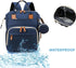 Sweet BB Backpack Baby Diaper with Changing Pad, Waterproof, USB Port, Large Capacity (Blue)