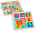 B. toys Puzzle Pals, Magnetic Wooden Puzzles, Alphabet & Number Double-Sided Puzzles, Educational Toys for Kids 3+
