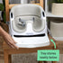 2-in-1 Ingenuity Baby Base Booster Feeding and Floor Seat with Self-Storing Tray - Cashmere