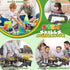 Set, 3 4 5 6 7 8 9+ Magnetic Tiles, Construction Magnetic Road Tiles STEM Road Blocks Building Tile, Educational