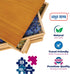LOLO TOYS 8 8 Inch, 1500 Premium Wooden Puzzle Trays Stackable x Sort up to Pieces Durable Sorting Tray Organizer