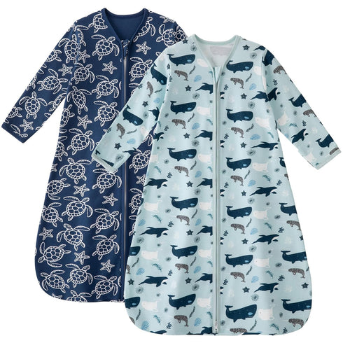 Unnivoll Baby Sleep Sack 12-18 Months 100% Cotton Long Sleeve Wearable Blanket