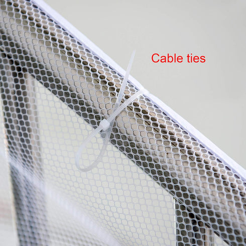 CM Child Safety Rail Net - Balcony Protective Mesh Guard with Zip Ties for Baby Pets Indoor Outdoor Use