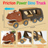 2 3 4 5 4 Pack 18+ Veslier Dinosaur Car Toy for Years Old Boys, Friction Power Carrier Truck with Small Pull Back Dino