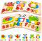 BOZE SUPOD Toddler Puzzles,Wooden Puzzles for Todder 1 2 3 Years Old Boys Girls