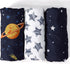 3 Pack PHF Soft Bassinet Sheets, Space Breathable Comfy Cradle Sheets for Baby Boys Girls Neutral, No Slip Universal