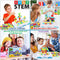 Educational Toys Building Blocks, 244 Pieces Electric Screwdriver DIY Kit for Kids Ages 4-10