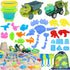 Beach Toys, 36Pcs Dinosaur Sand Toys for Kids Toddlers, Sandbox Toys with