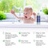 1 Pack 12oz SoCal Suds & Company Baby Body Wash & Shampoo with Shea Moisture for Sensitive Skin, Bath & Hair Products