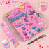 Princess Girls Diary with Lock, Set of Kids Journal with Lock & Pen (6-Multicolor), Writing Notebooks for Gifts