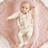 100% 40 36 Inches Konssy Flounce Muslin Baby Blanket for Girls Boys, Cotton Soft Crib Swaddle Blankets, Reversible