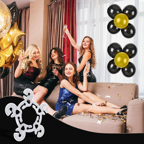 30Pcs White Balloon Clips for Balloon Arch, Clip Holders for Birthday Wedding Baby Shower Party Decorations