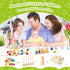 Appoft 2-5 2 3 4 5 2-4 Montessori Wooden Beads Mastery Kit: Fine Motor Skills Builder for Toddlers Stacking Blocks