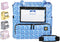 Large Daycare Preschool Diaper Tote Bag with shoulder strap, insulated bottle pockets,