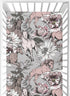CaTaKu Toddler Mattress Sheets - Horse Flower Fitted Sheets for Mini Crib, Girls