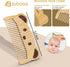 Set Baby Hair Brush and Comb for Newborns & Toddlers - Wooden Handle and Natural Soft Goat Bristles,Gentle Cradle Cap