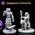 Hero, Player-Character, NPC DND Miniatures, 28mm-32mm Unpainted D&D Minis for Tabletop Fantasy Games