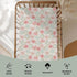 Summer 52"x28" Boho Mermaids Floral Baby Crib Sheets for Boy Girl Beach Seashells Conch Tropical Flowers Soft Snug