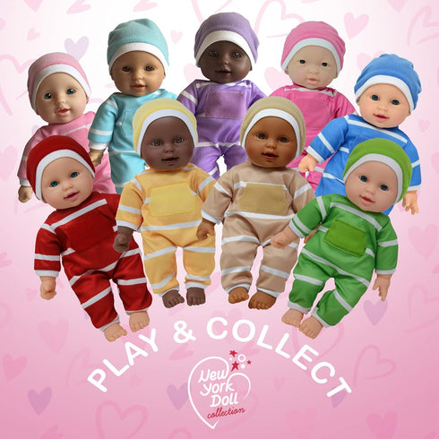 11 inch 11" The New York Doll Collection Soft Body Baby Doll in Gift Box - Doll Toy for Kids, Boys, Girls and Toddlers