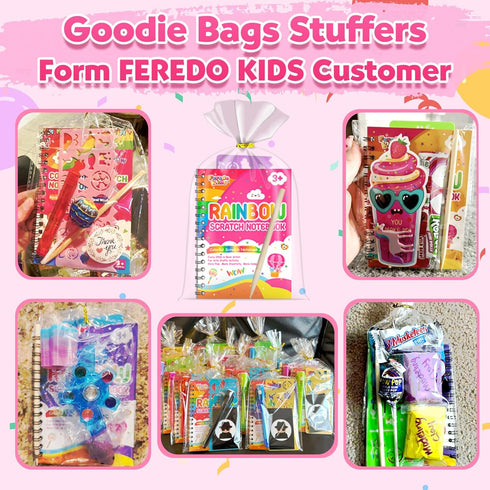 24 Pack Scratch Art Party Favors for Kids: Rainbow Scratch Art Notebook, Easter Basket Stuffers, Coloring Books Goodie