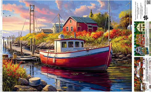Buffalo Games - Imagine It Images - 500 Piece Jigsaw Puzzle for Adults - Old Boathouse
