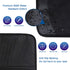 Car Seat Protector, 2 Pack Large Protectors for Child Baby Car Seat with Organizer Pockets, Thick Padding Waterproof