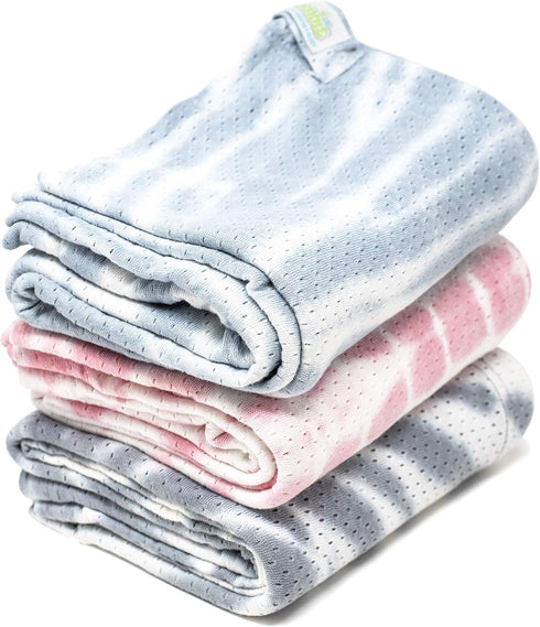 Woombie 44" 44" AirWrap Organic Swaddle - Old Fashioned Receiving Blankets for Babies - Lightweight, Vented Design
