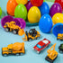 24 JOYIN Pcs Prefilled Easter Eggs with Cars, Vehicle Toys for Boys Kids Easter Party Favor Eggs Hunt/Basket Stuffers