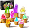 CUBIMANA 9 Pack Easter Party Favor Mineral Mini Building Set with LED