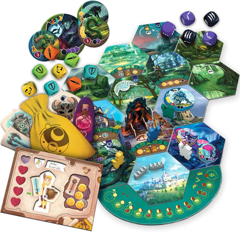 Chronicles of Avel Board Game - Cooperative Adventure, Unique Hero Customization, 1-4 Players, Ages 8+, 60-90 Min