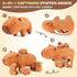 5-in-1 5Pcs Set Mommy 4 3 8 SuzziPals Capybara Stuffed Animals with Babies Inside, Capybara Plush with & Babies, Soft
